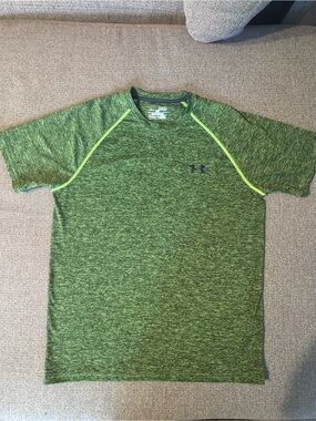 Under Armour Men’s Green Tech Short Sleeve Performance Shirt